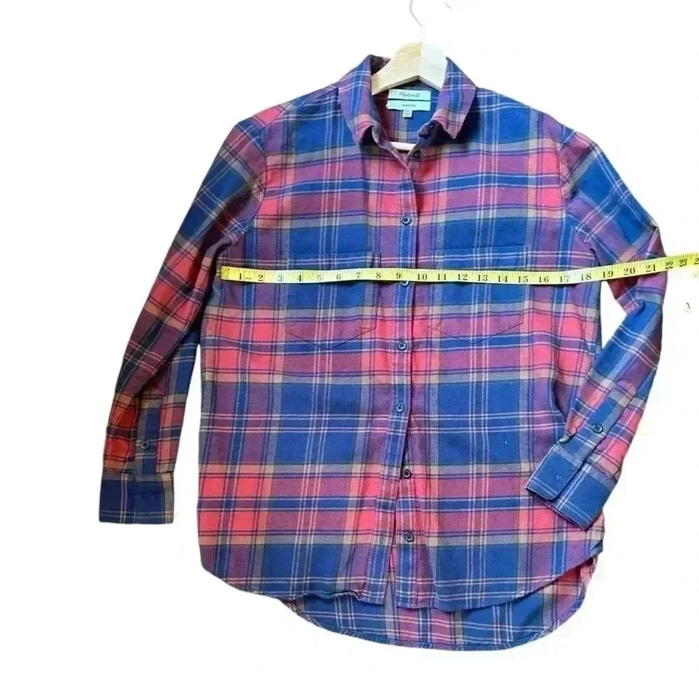 Madewell Women’s XXS Oversized Flannel Shirt - Picture 2 of 7